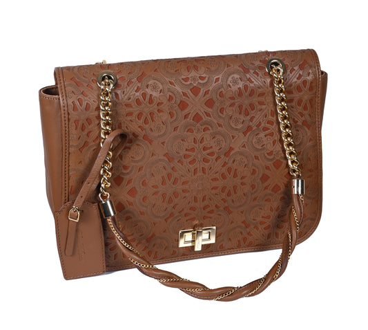 Sophia laser cut shoulder bag