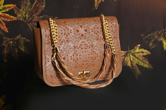 Sophia laser cut shoulder bag