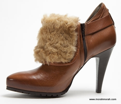 Khandy tan ankle boots