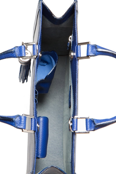 Malia tall leather tote